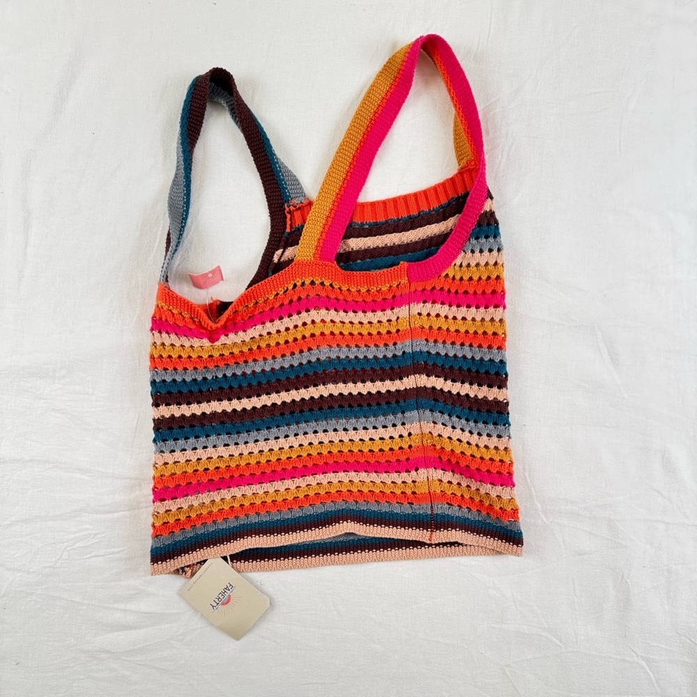 Faherty Multicolor Striped Knit